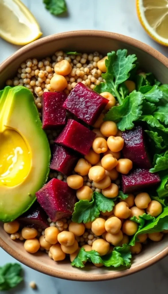 Beetroot and Quinoa Bowl