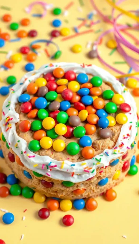Birthday Cookie Cake with M&M’s
