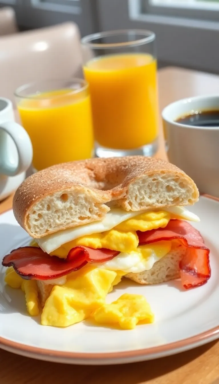 Breakfast Bagel Sandwich