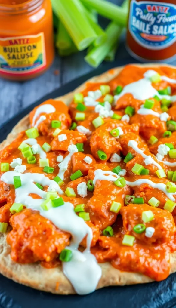 Buffalo Chicken Flatbread