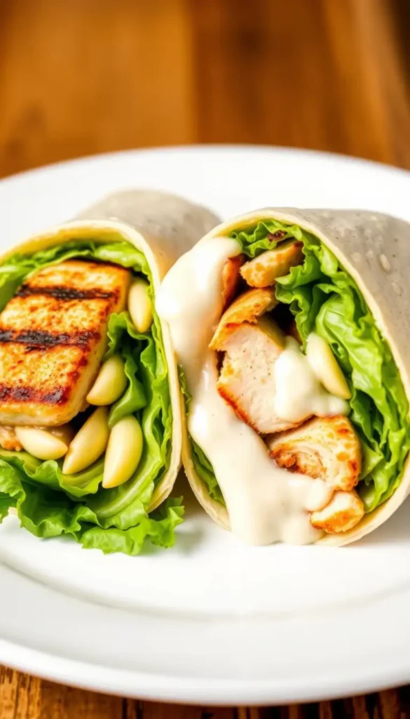 Chicken Caesar Salad Wrap