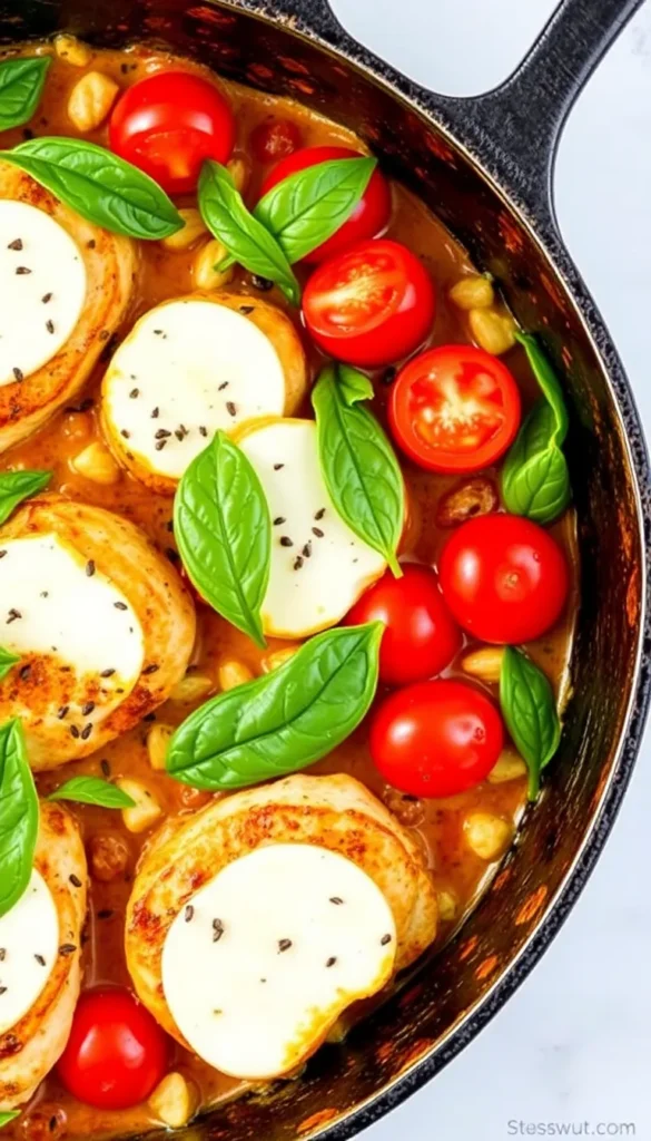 Chicken Caprese Skillet