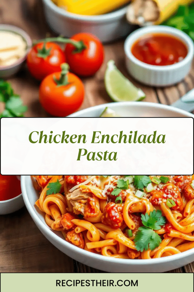 Chicken Enchilada Pasta