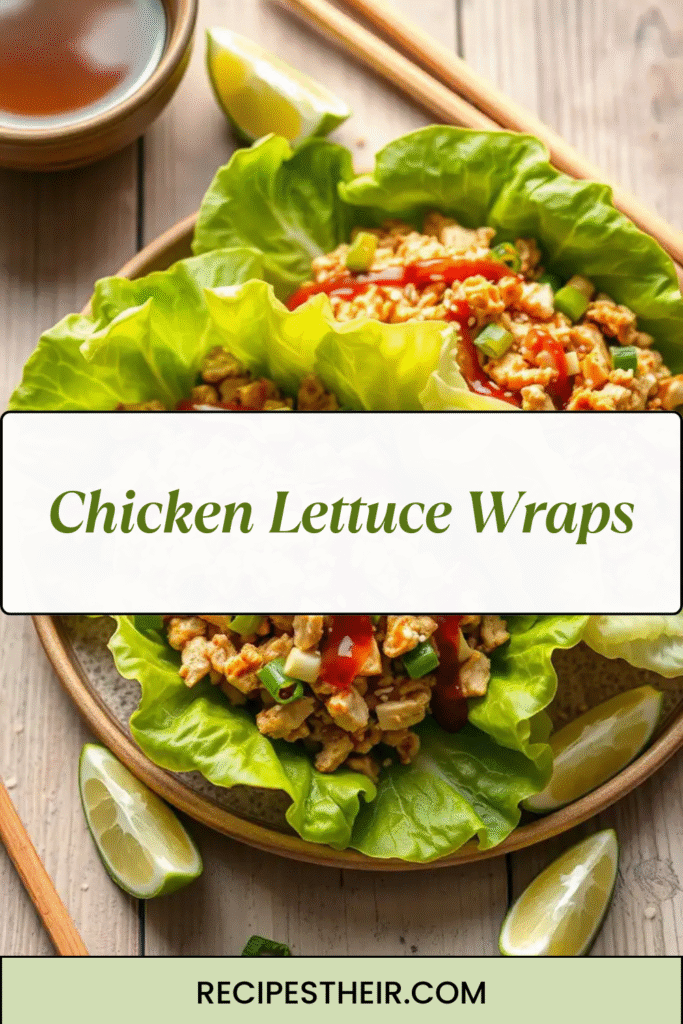 Chicken Lettuce Wraps