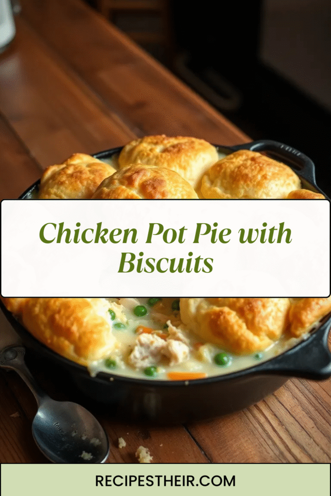 Chicken Pot Pie with Biscuits
