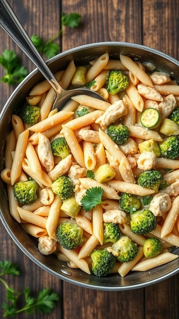 Chicken and Vegetable Pasta Skillet