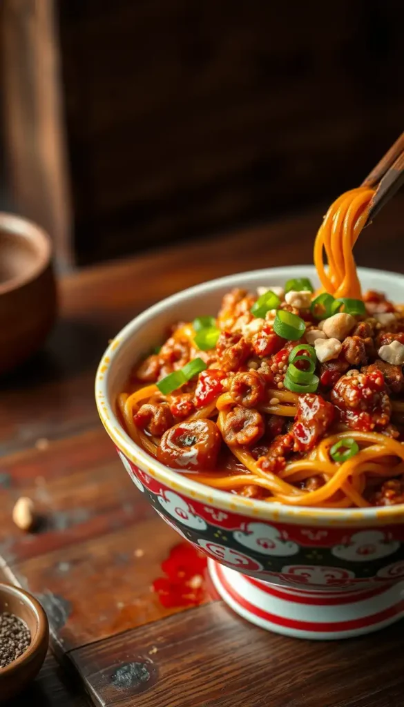 Chinese Dan Dan Noodles (Spicy Sichuan Classic)