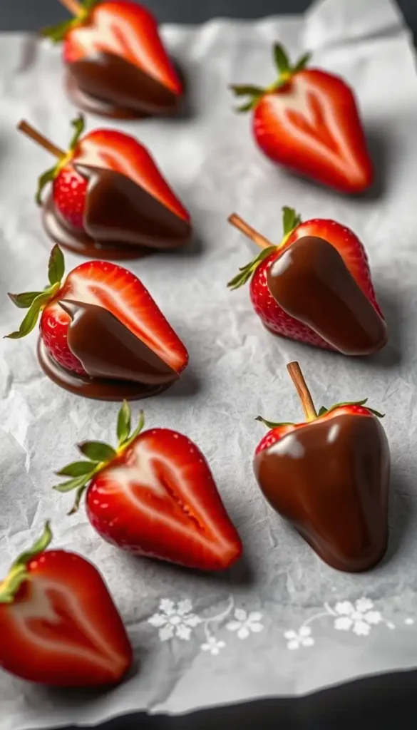 Chocolate-Dipped Strawberries