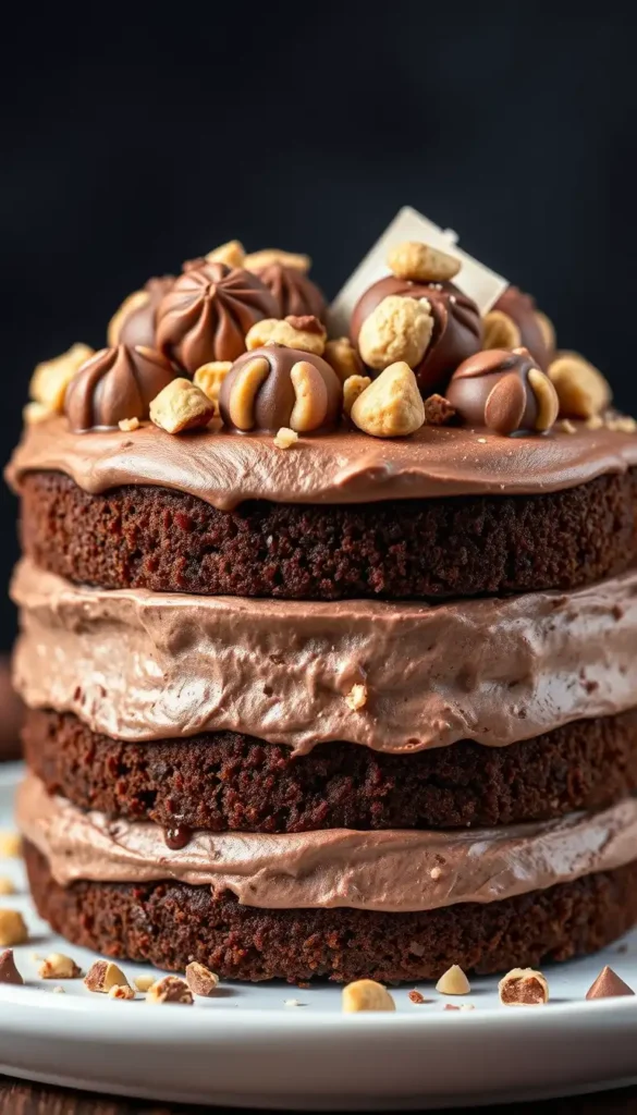 Chocolate Hazelnut Nutella Cake