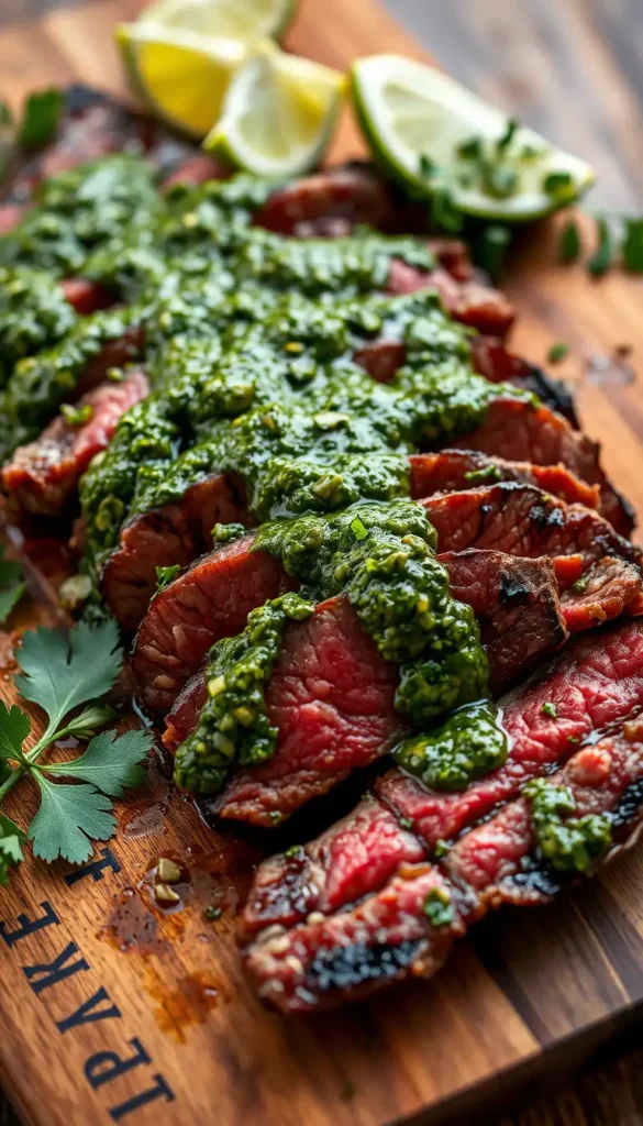 Classic Grilled Skirt Steak with Chimichurri