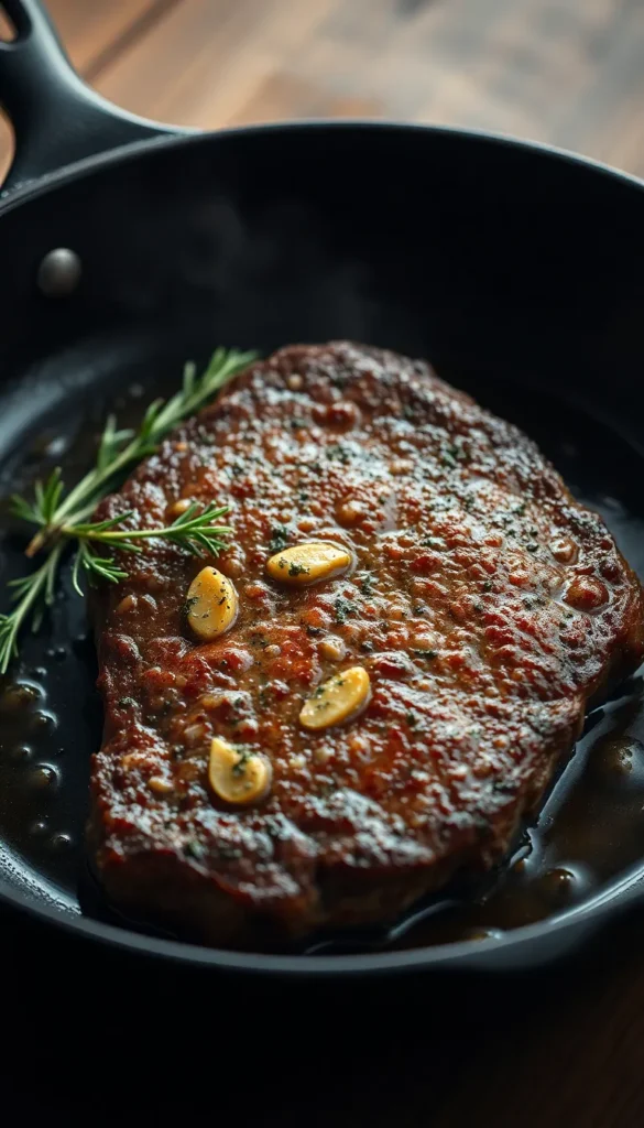 Classic Pan-Seared Ribeye Steak