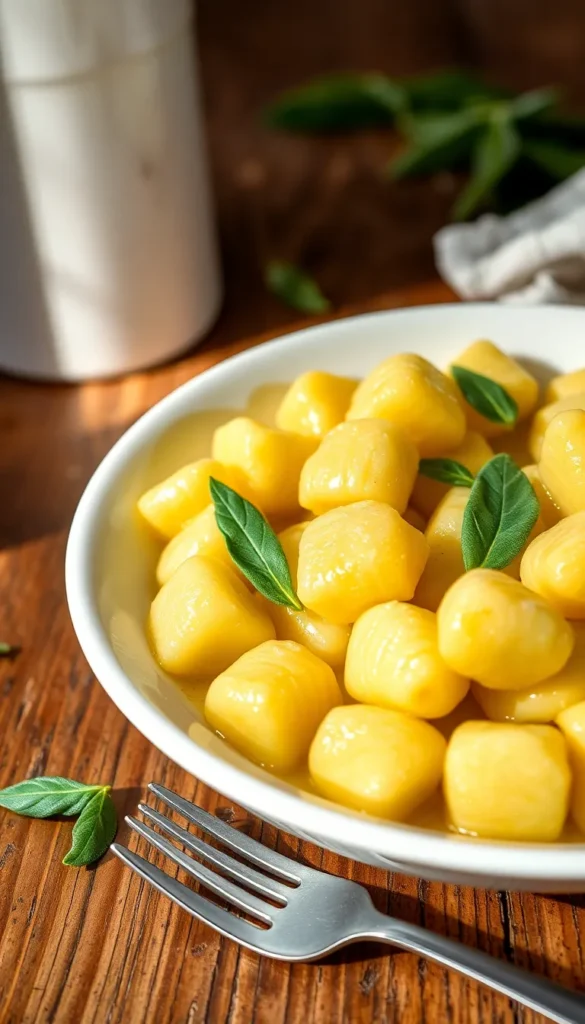 Classic Potato Gnocchi with Butter and Sage