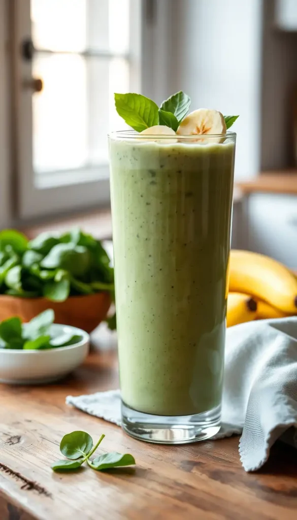 Classic Spinach and Banana Green Smoothie