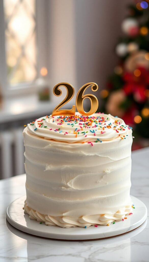 Classic Vanilla Birthday Cake