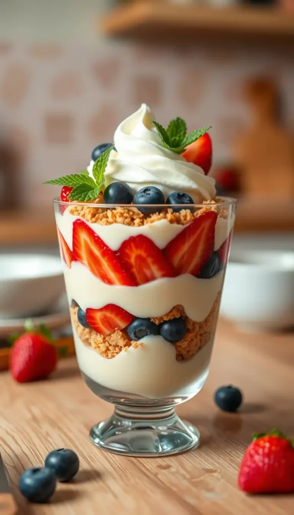 Classic Vanilla Pudding Parfait