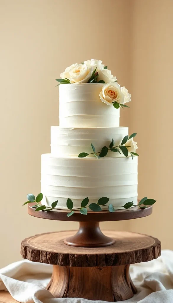 Classic Vanilla Wedding Cake