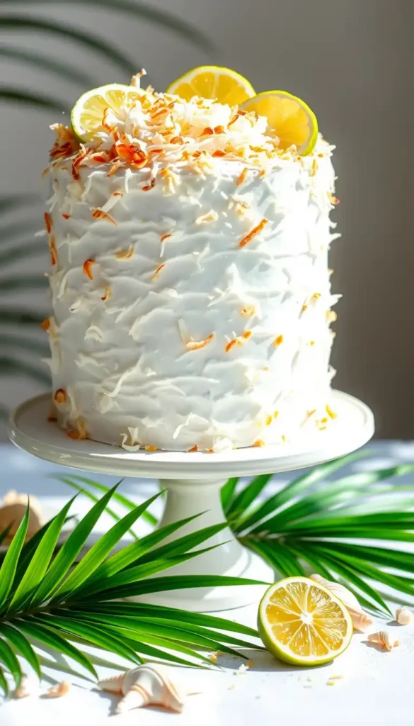 Coconut Lime Wedding Cake