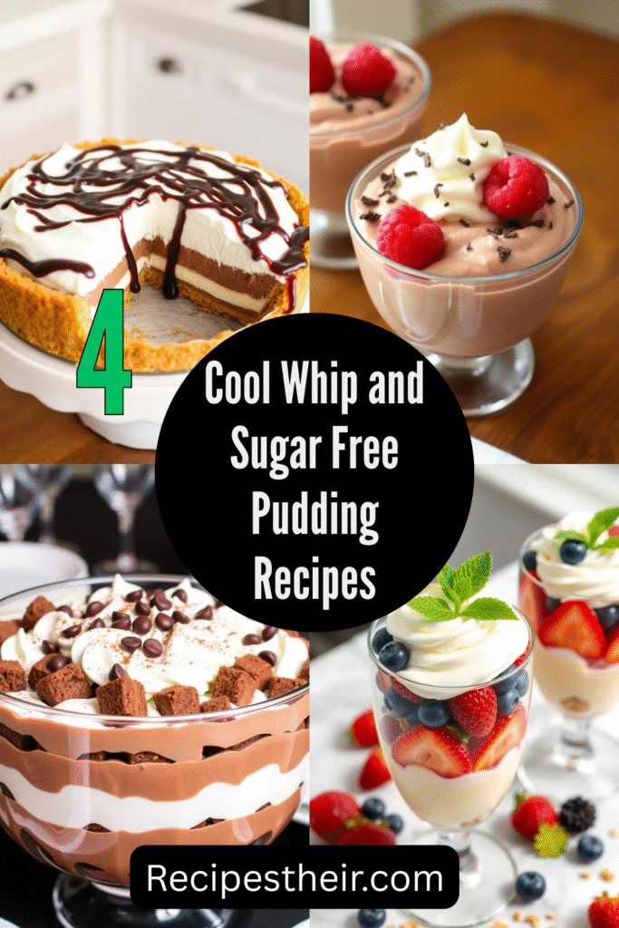 Cool Whip and Sugar Free Pudding Recipes
