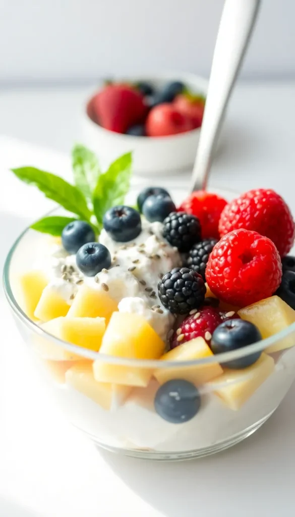 Cottage Cheese and Fruit Bowl