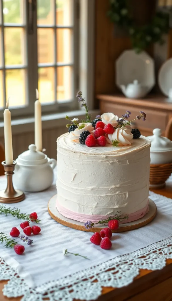 Cottagecore Birthday Cake Aesthetic