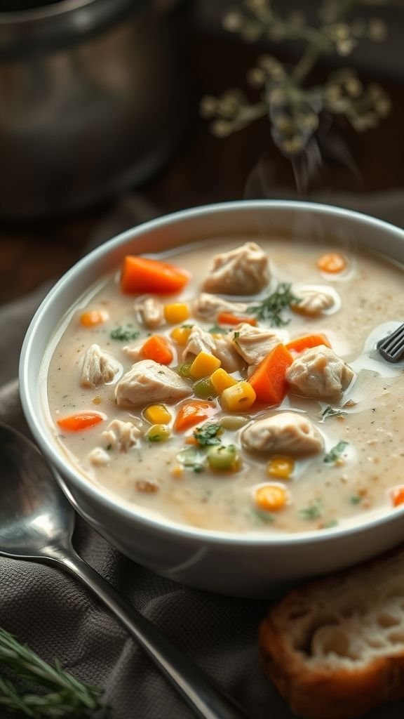 Creamy Chicken and Vegetable Soup