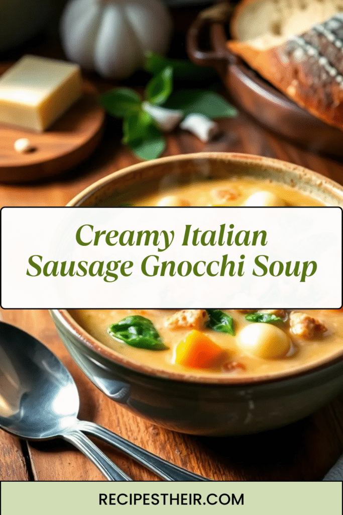 Creamy Italian Sausage Gnocchi Soup