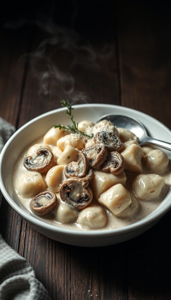 Creamy Mushroom Gnocchi — Rich, Earthy, and Elegant