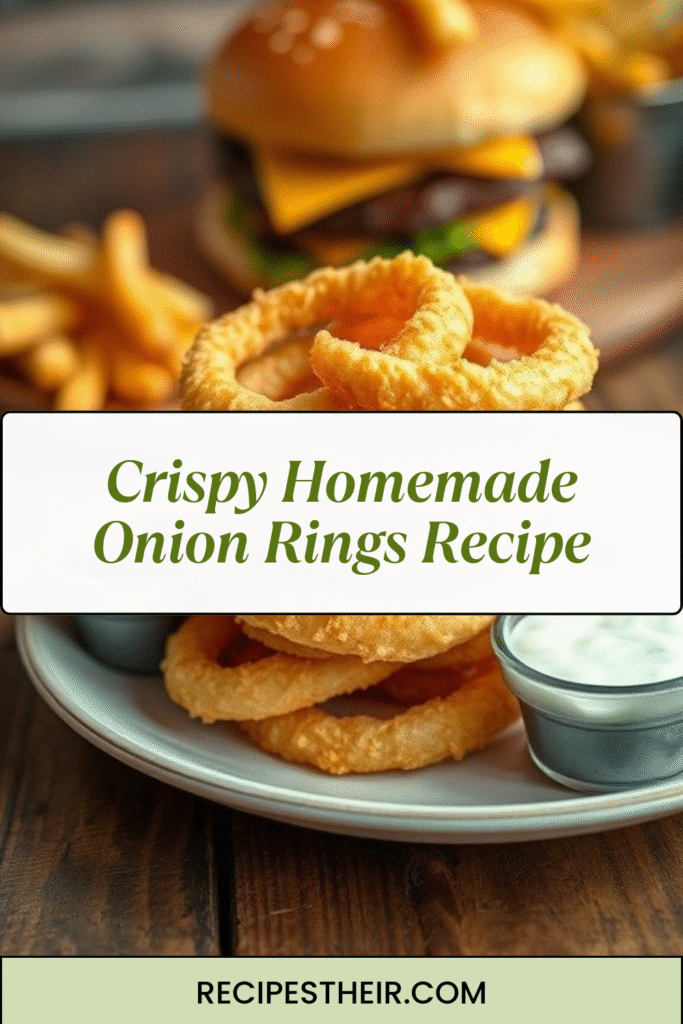 Crispy Homemade Onion Rings Recipe