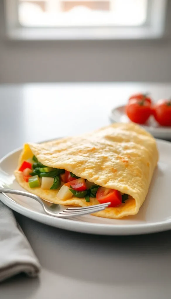 Egg White Veggie Omelet