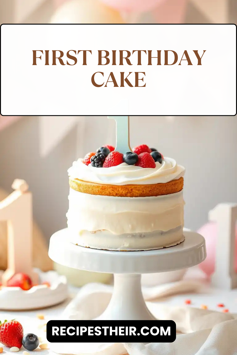 🎂 First Birthday Cake: A Sweet Celebration for Your Baby’s Big Day ...
