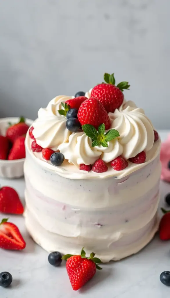 Fresh Berry Naked Cake