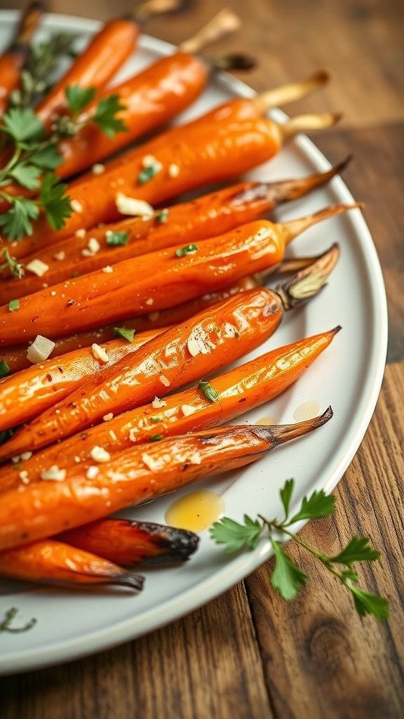 Garlic Herb Roasted Carrots