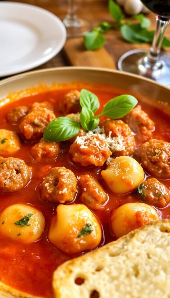 Gnocchi with Sausage and Tomato Cream Sauce — The Ultimate Comfort Food