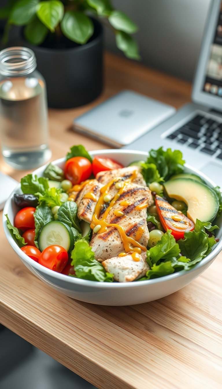 Grilled Chicken Salad with Lemon Vinaigrette