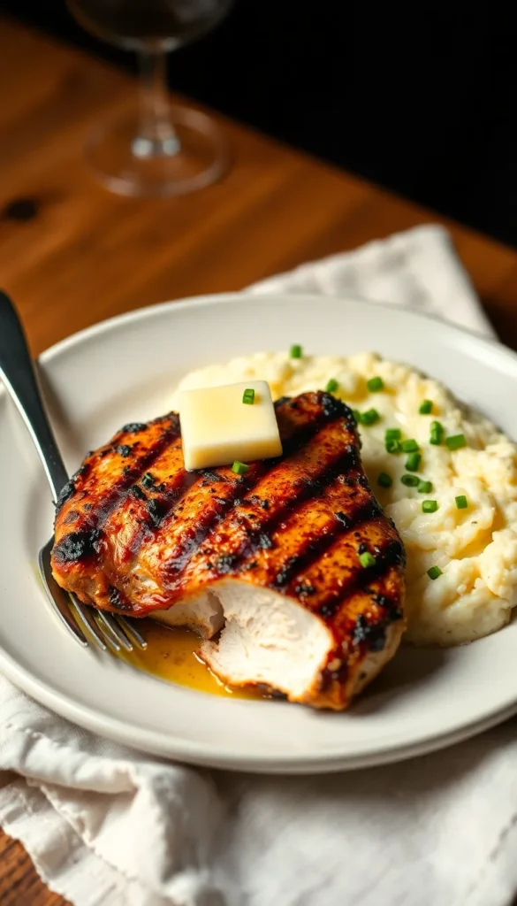 Grilled Chicken with Cauliflower Mash