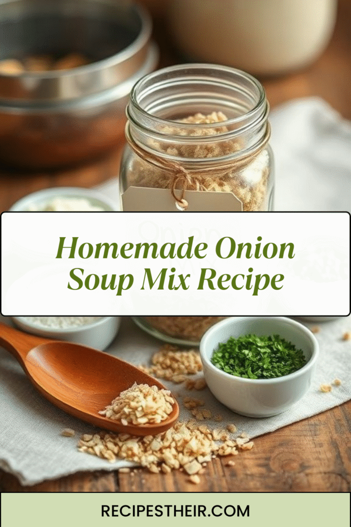 Homemade Onion Soup Mix Recipe