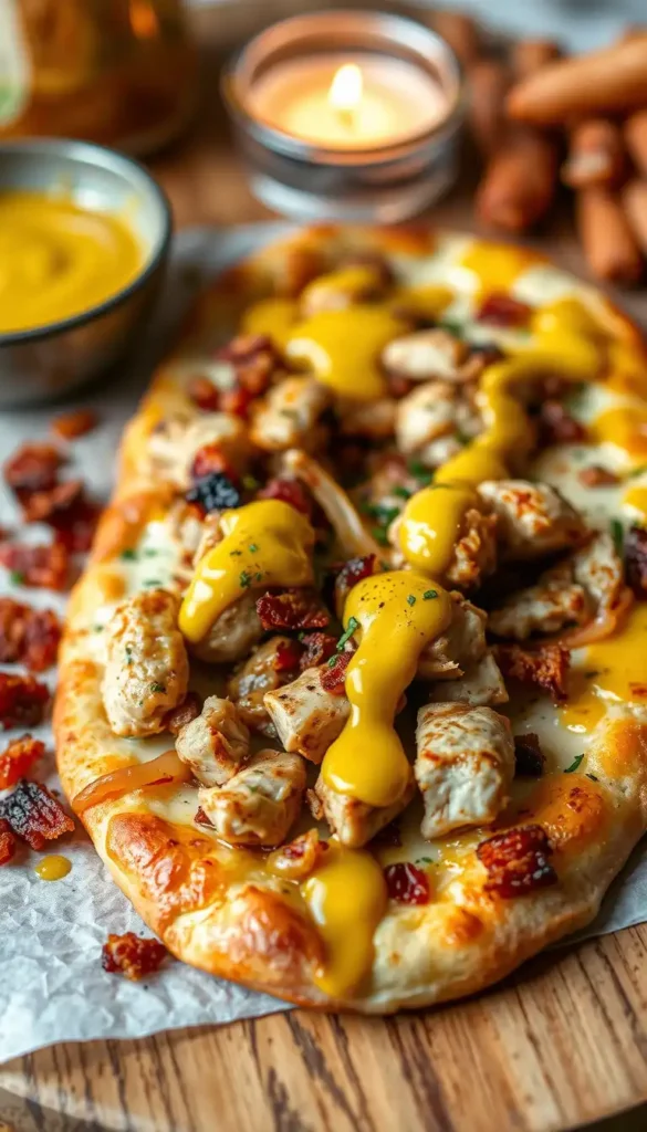 Honey Mustard Chicken Flatbread