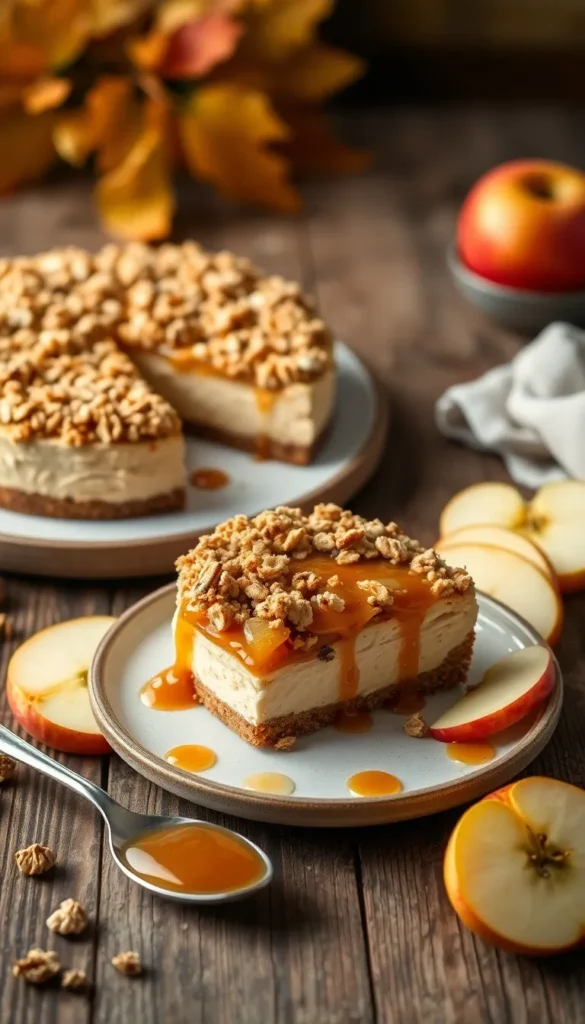 How to Make Apple Crisp Cheesecake (Step-by-Step)
