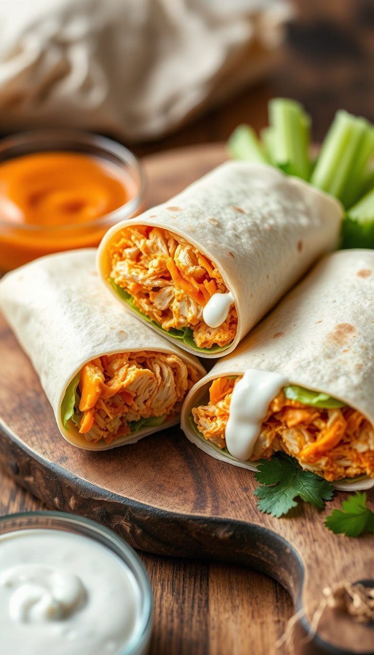 How to Make Buffalo Chicken Wraps