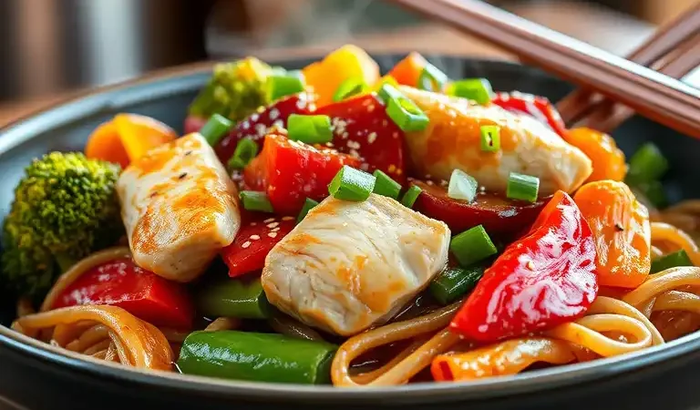 Chicken Stir Fry with Noodles – Quick, Flavorful, and Easy Weeknight Dinner