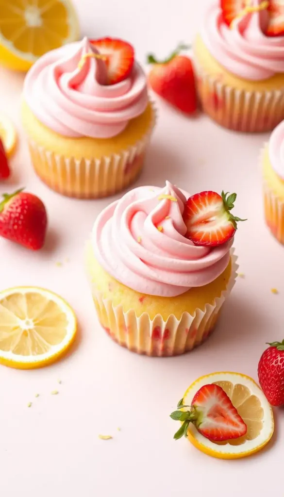 Ingredients You’ll Need for Strawberry Lemonade Cupcake Recipe