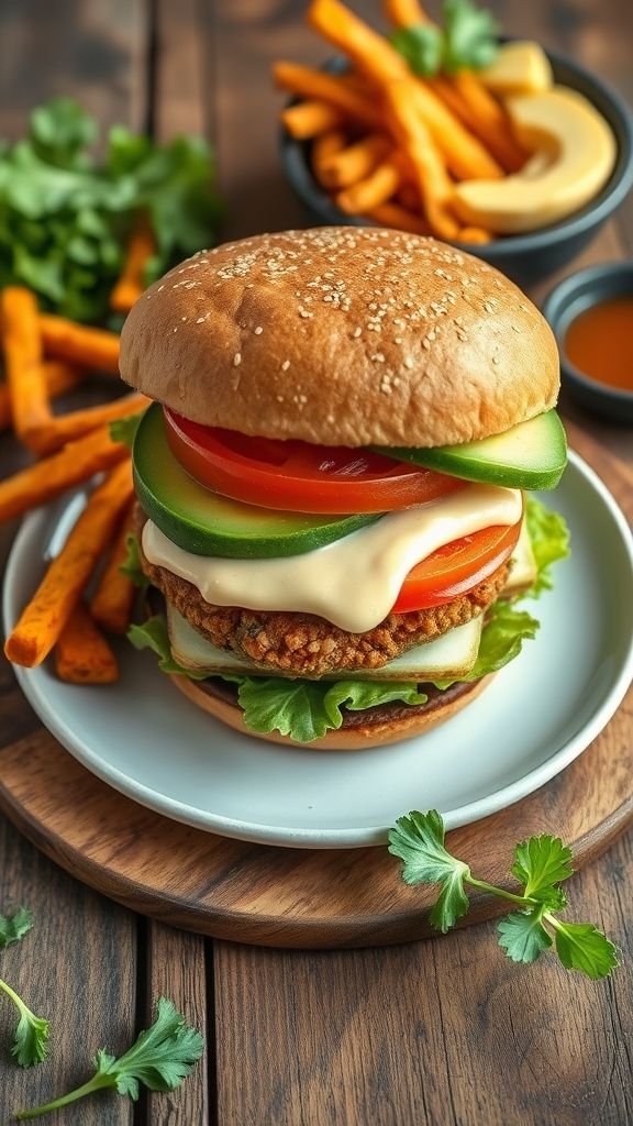 Ingredients for Vegan Air Fryer Lentil Burgers