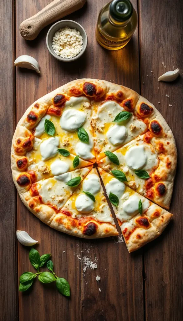 Ingredients for White Pizza Recipe