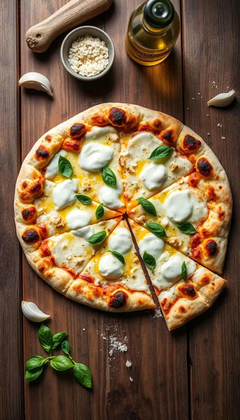Ingredients for White Pizza Recipe