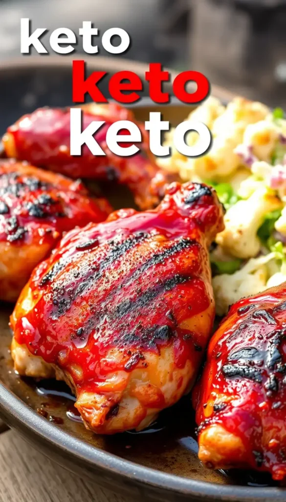 Keto BBQ Chicken Thighs