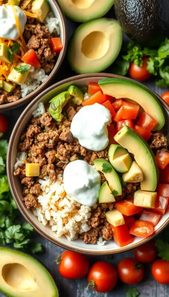 Keto Taco Bowls