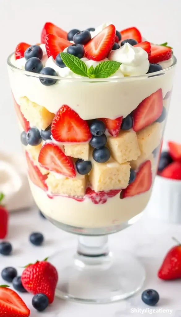Layered Trifle with Pudding