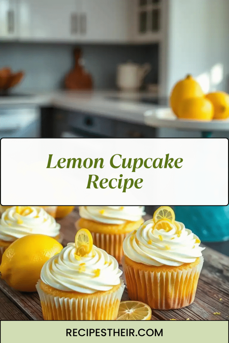 Lemon Cupcake Recipe