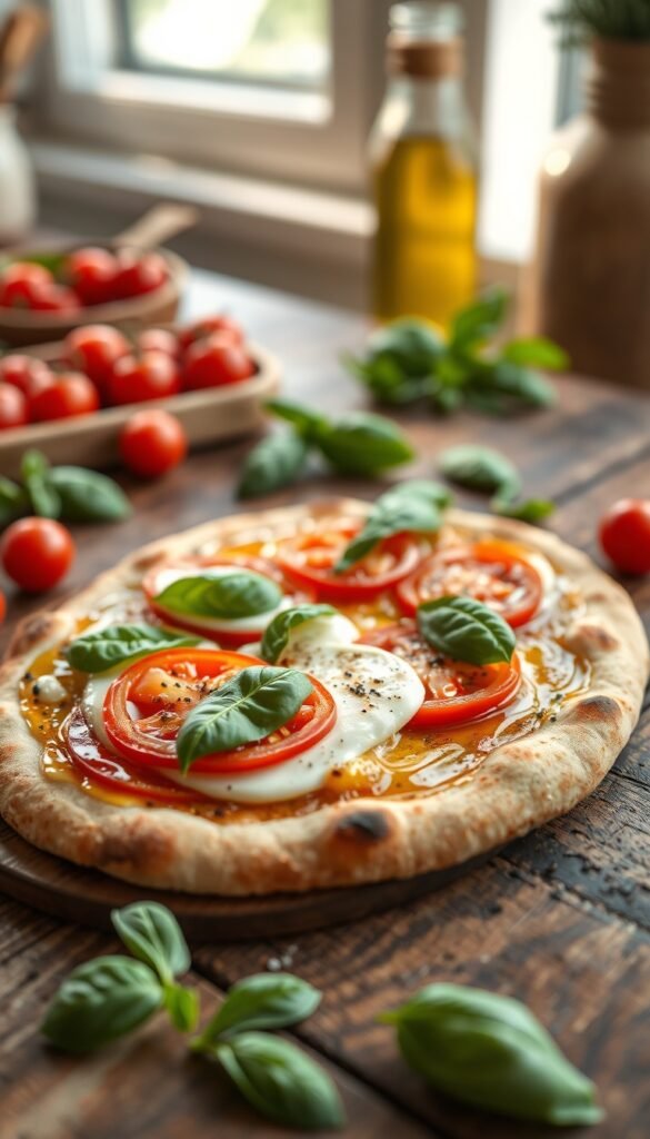 Margherita Flatbread Pizza