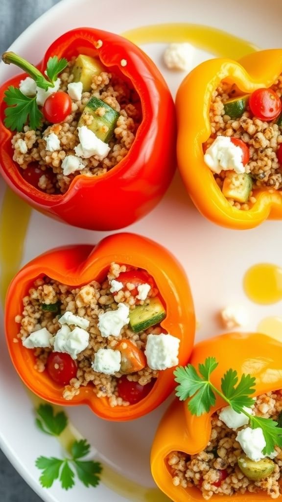 Mediterranean Stuffed Bell Peppers